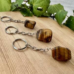 golden tiger eye keyring