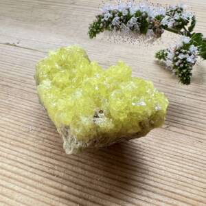 sulphur cluster yellow crystal solar plexus chakra manipura online crystal shop NZ