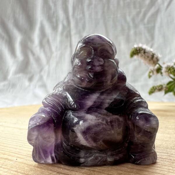chevron amethyst buddha purple quartz crystal online shop NZ ajna third eye chakra the hidden gem