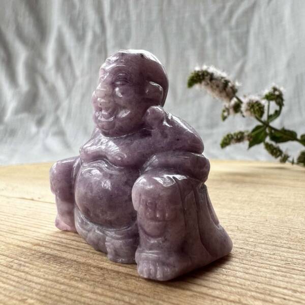 lepidolite buddha