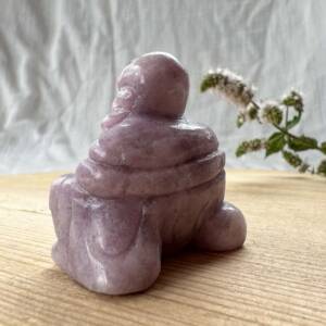 lepidolite buddha