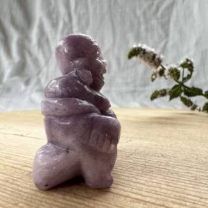 lepidolite buddha