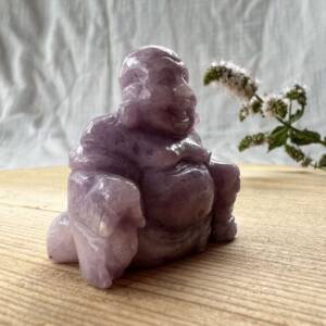 lepidolite buddha