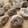 half quartz geodes polished on cut side clear crystal online crystal shop NZ the hidden gem