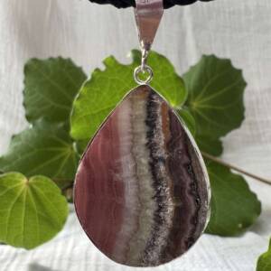 banded calcite pendant