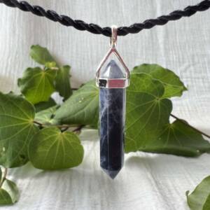 blue sodalite pendant simple necklace crystal jewellery