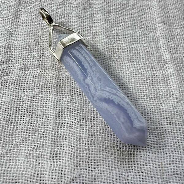 blue lace agate pendant