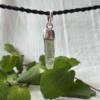 moldavite pendant set in solid silver natural meteorite necklace