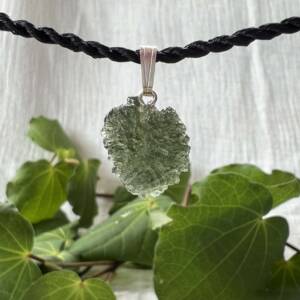 moldavite pendant natural meteorite from the Czech republic for sale