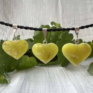 heart shaped serpentine pendants