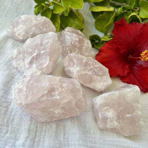 natural rose quartz