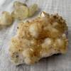 citrine cluster natural growth form quartz crystal with manganese
