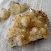 citrine cluster natural growth form quartz crystal with manganese