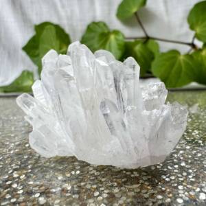 clear quartz cluster