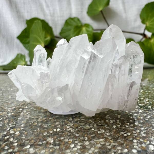 clear quartz cluster