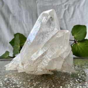 clear quartz cluster a simple collection of crystal points home decor