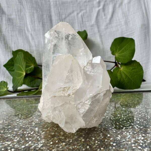 clear quartz cluster