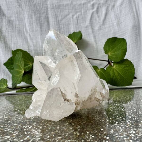 clear quartz cluster