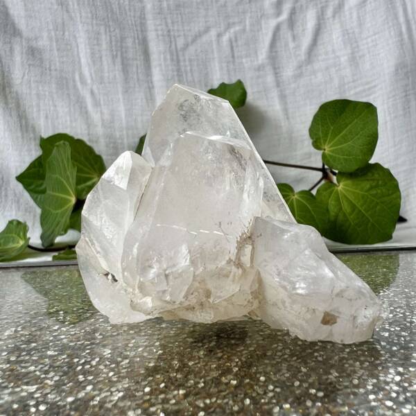 clear quartz cluster