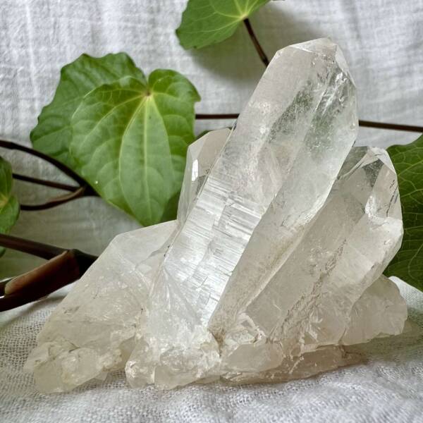 clear quartz cluster