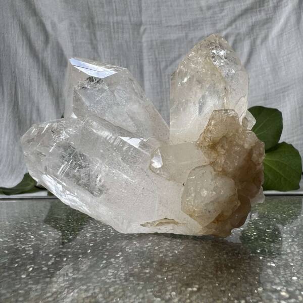 clear quartz cluster