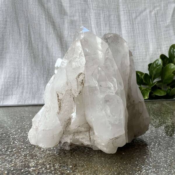 clear quartz cluster