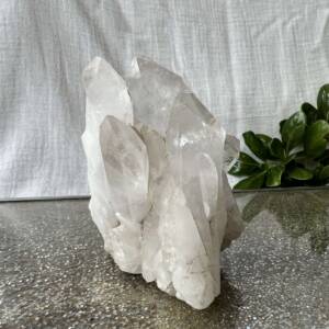 clear quartz cluster