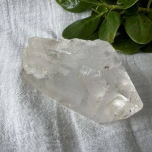 clear quartz point natural rock crystal growth form crystal shop