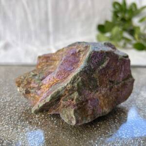 natural stichtite almost 1/2 kg of raw mineral purple in chromite rich serpentine