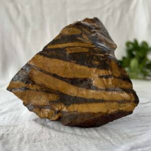 natural jasper brown and cream cryptocrystalline quartz mineral specimen