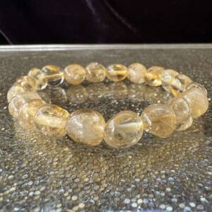 citrine bracelet freeform beads crystal jewellery semi precious gems solar plexus chakra