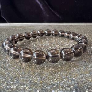 smokey quartz bracelet natural brown crystal quartz jewellery root chakra