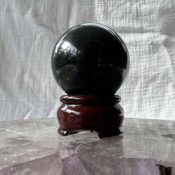 black basalt sphere