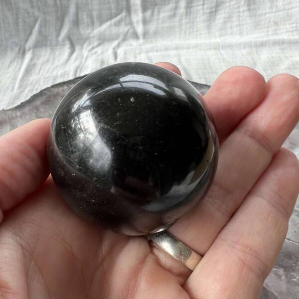 black basalt sphere