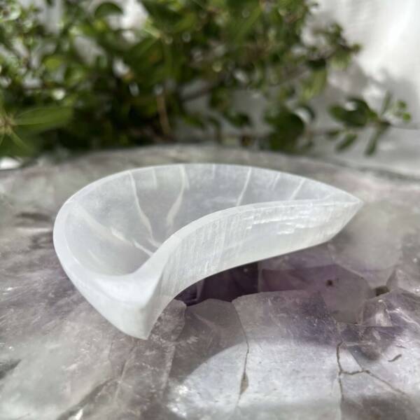 selenite moon dish