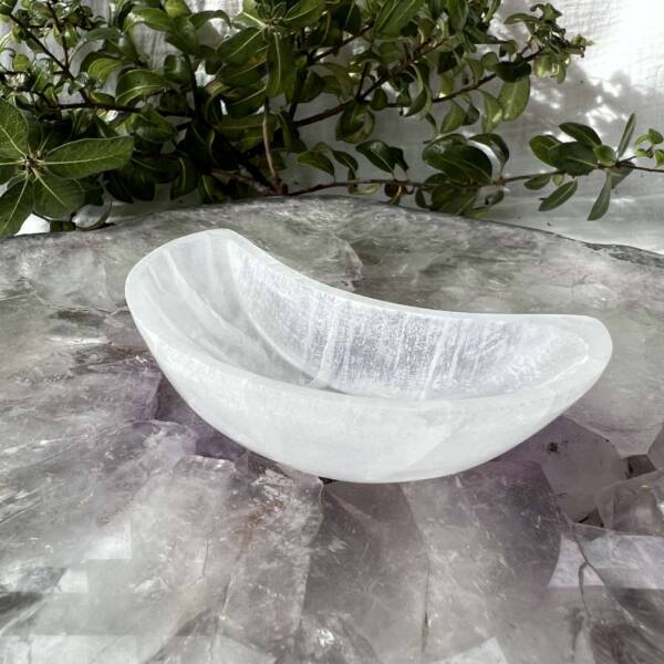 selenite moon dish