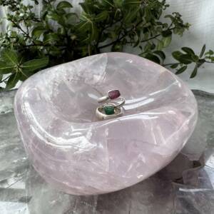 rose quartz dish