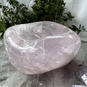 rose quartz dish heavy large crystal bowl