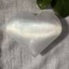 selenite heart natural white crystal sahasrara gypsum mineral