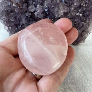 large rose quartz tumblestone