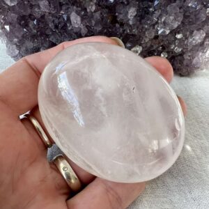 large clear quartz tumblestone