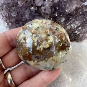 dendritic jasper tumblestone natural polished jasper quartz crystal stone