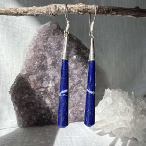 lapis lazuli earrings third eye chakra intuition ajna