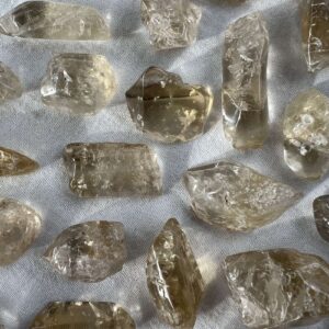 natural smokey citrine tumblestones crystal solar plexus chakra manipura