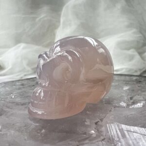 agate skull grey quartz home decor carved crystal skull