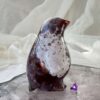 agate penguin natural quartz crystal carved statue home decoration