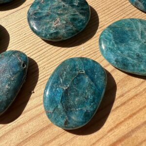 blue apatite palmstone