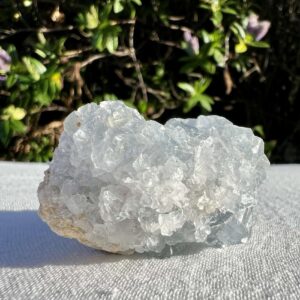 celestine cluster natural blue crystal throat vishuddha chakra celestite simple home decoration online crystal shop Aotearoa