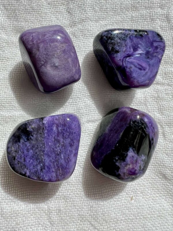 charoite tumblestones polished purple crystal natural minerals online crystal shop NZ