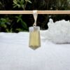 lemon quartz pendant set in silver plate crystal necklace manipura solar plexus chakra crystals for sale on line Aotearoa